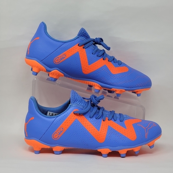 Puma Future Play FG AG Blue Orange Soccer Shoes Cleats 107187 01 Mens Sz 7 New - Picture 1 of 10